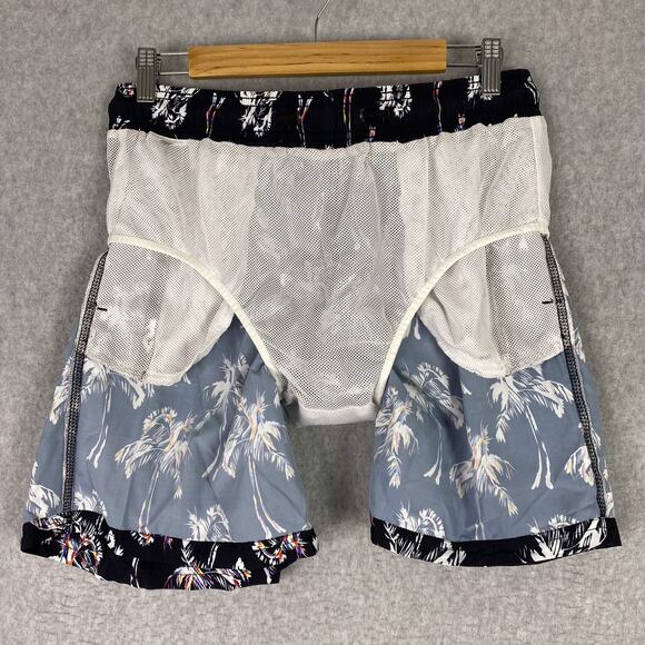 Sundek Shorts Mens M Funky Palm Print Elastic Waist Swim Shorts All Over Print - Picture 7 of 9